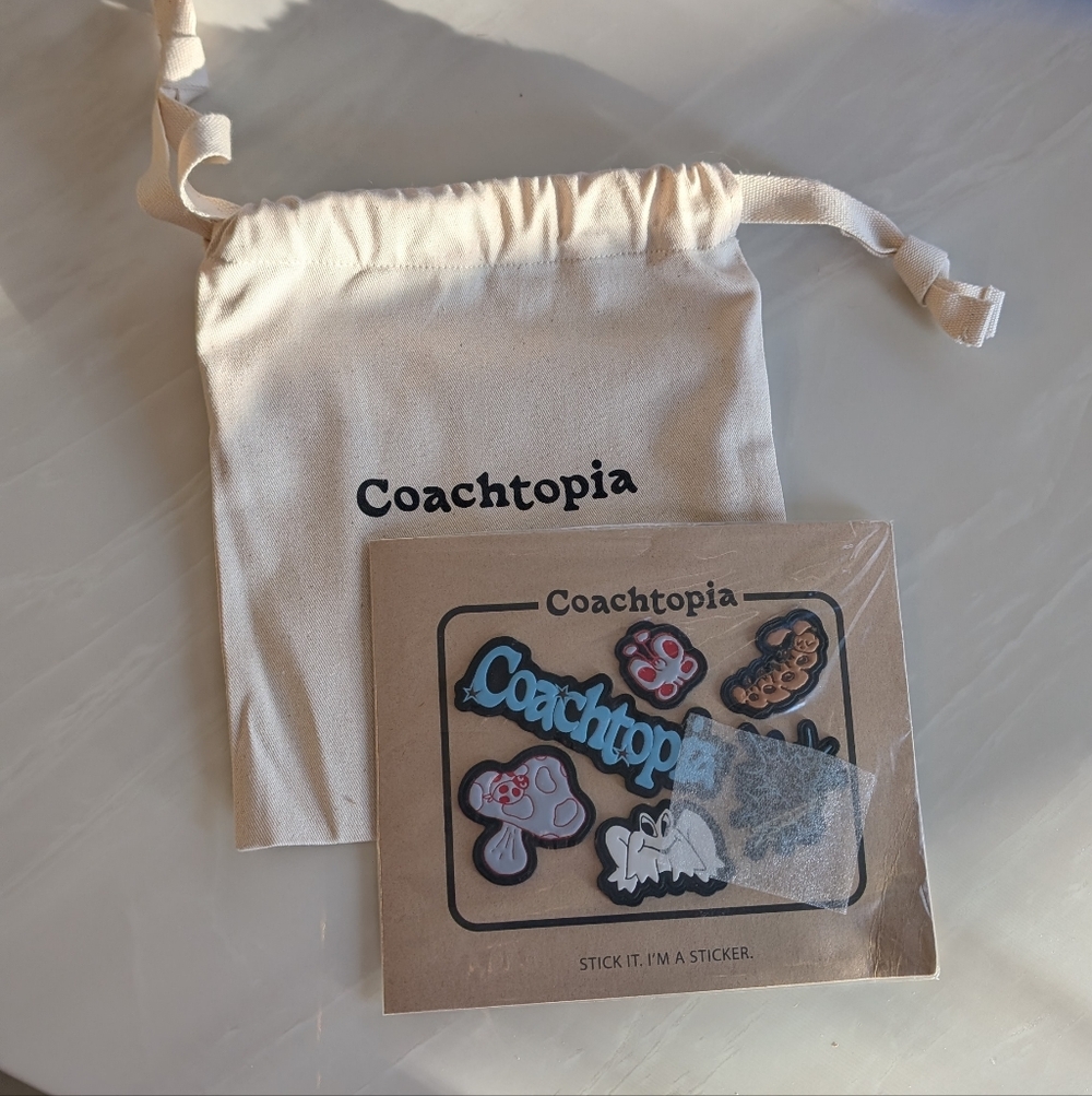 Coachtopia Leather sticker Set With Dust Bag
